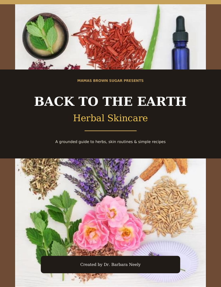 Back to the Earth: Herbal Skincare eBook cover by Dr. Barbara Neely