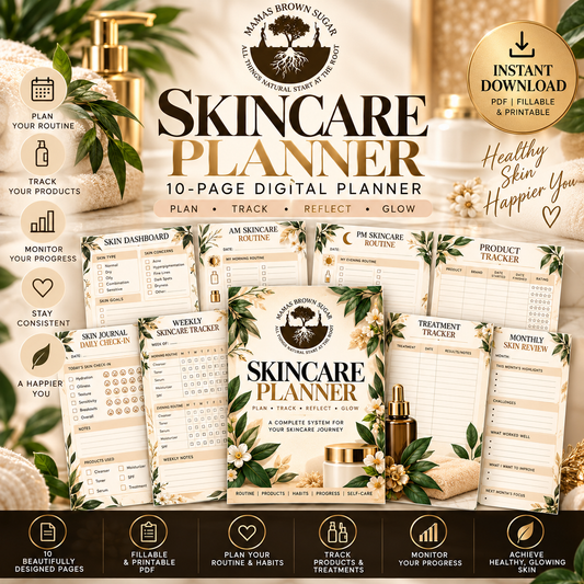 Mamas Brown Sugar Digital Skincare Planner