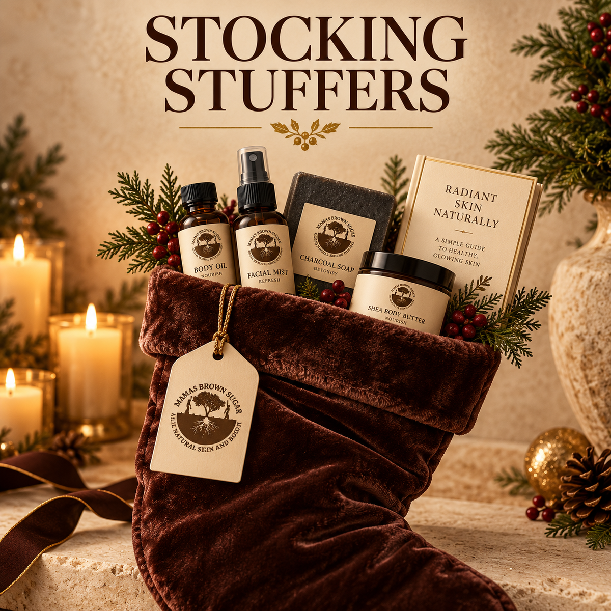 Mamas Brown Sugar luxury Christmas stocking stuffers collection
